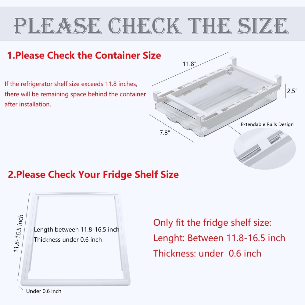 Refrigerator Organizer Bins Egg Holder Storage Container