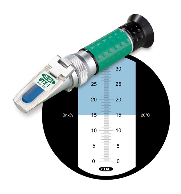 HANDHELD REFRACTOMETER BTX-1 BRIX RANGE 0 - 32 ATC