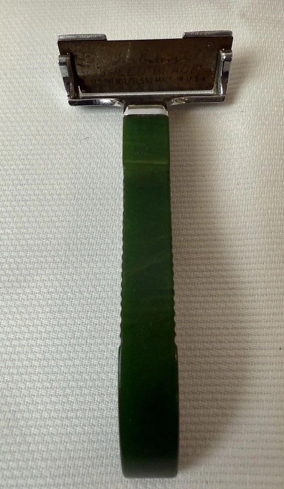 Vintage Enders Razor…Green Bakelite Handle