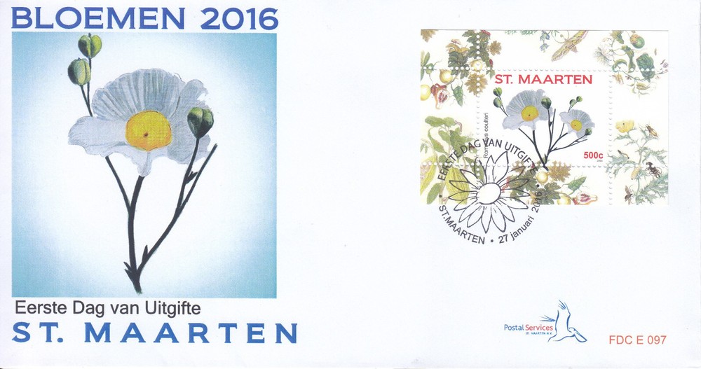 Sint Maarten Issue FDC 2016 (97) Flowers