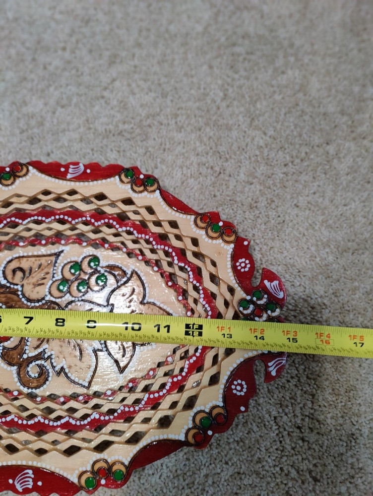 Decorative Handmade / Hand Painted Wooden Decorative Platter