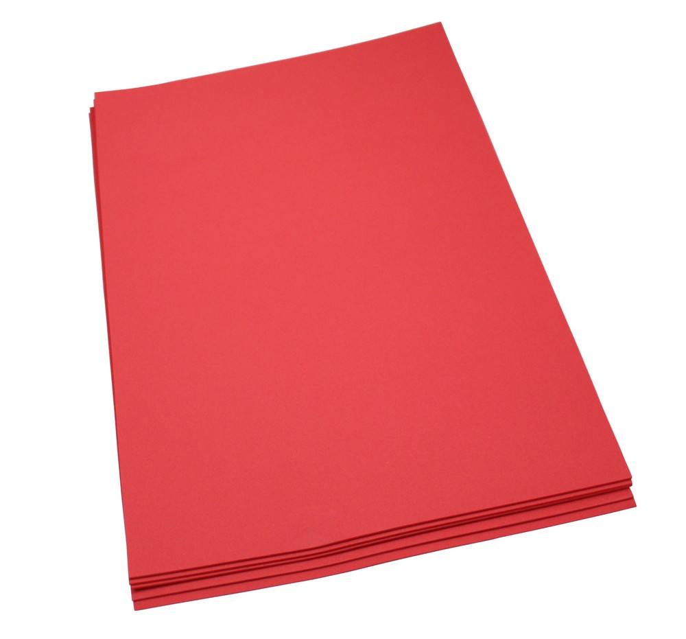 Craft Foam Sheets--12 x 18 Inches -Red- 5 Sheets-2 MM Thick