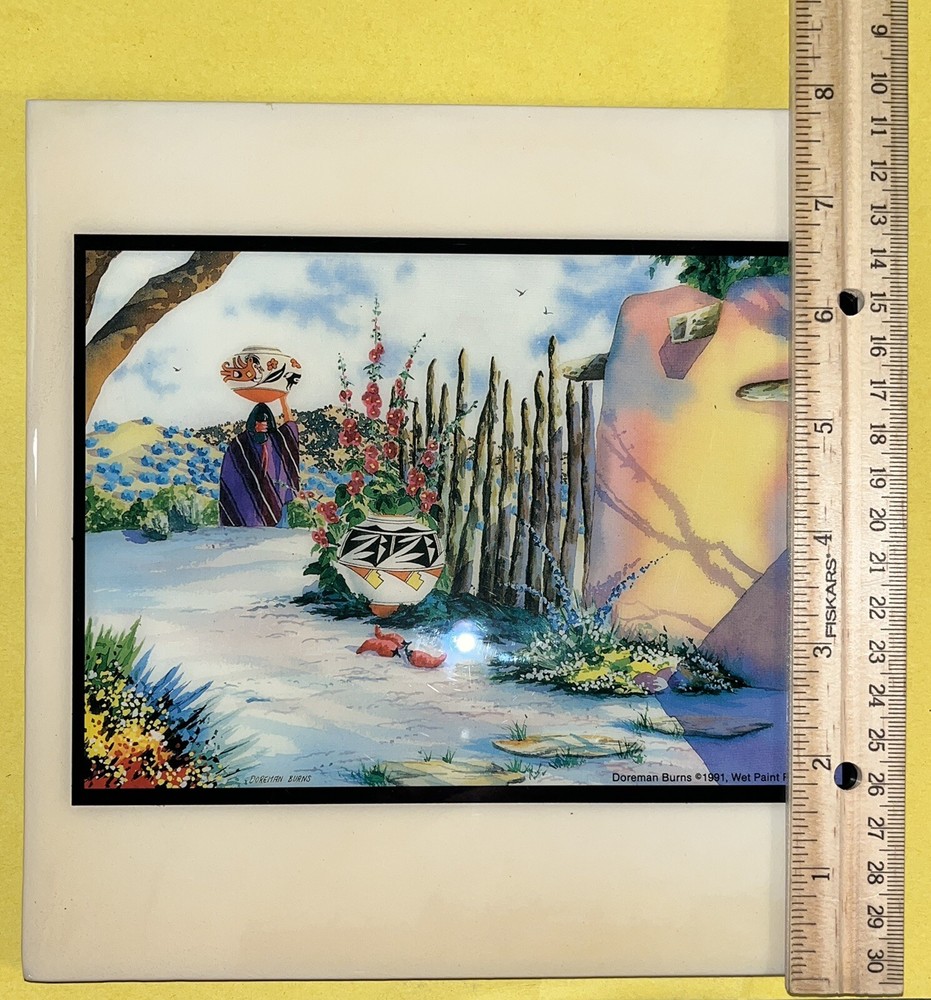 Doreman Burns “Chamisa Entrance” Ceramic Tile Trivet Harmony Designs