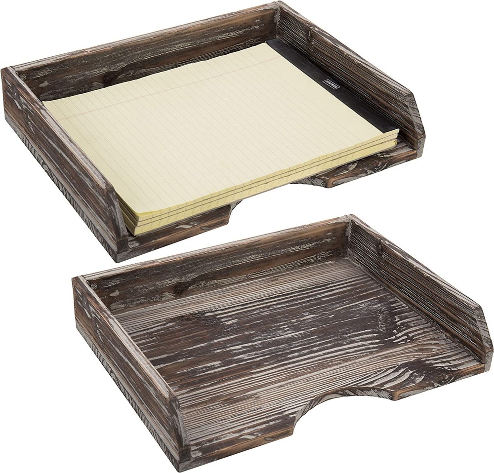 Stacking Desk Paper Tray, Office Tabletop File Holder, Mail Organizer Tray