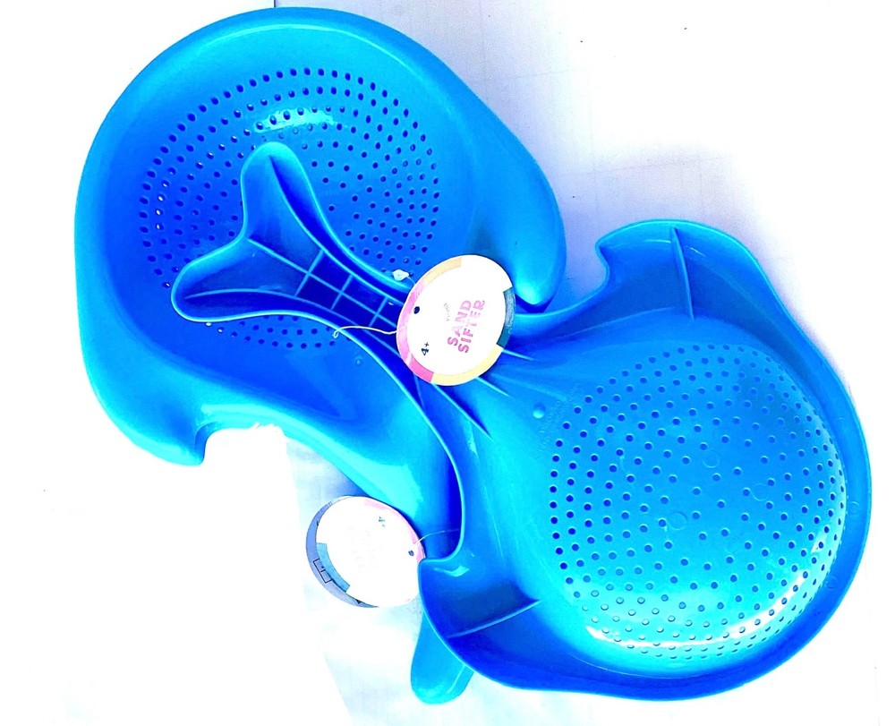 3pc Sand Sifter’s - Blue Whale Shape Plastic Light Durable Beach Play Sandy Soil