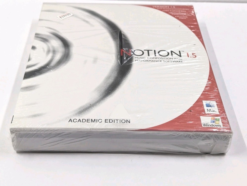Notion 1.5 Music Composition and Performance Software Program Windows and Mac