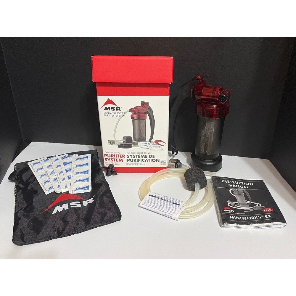 MSR MiniWorks EX Water Filter Purifier Survival System