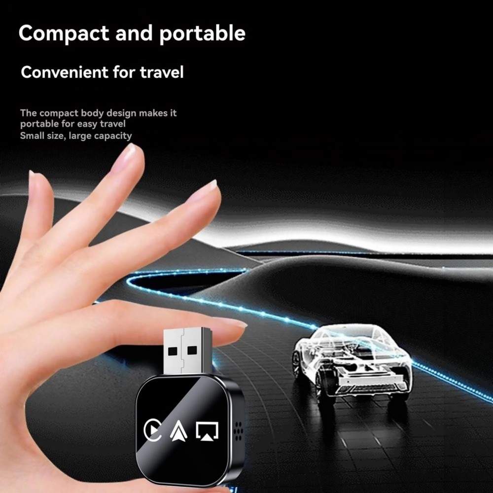 USB Wireless Dongle 3-in-1 Adapter for CarPlay Android Auto AirPlay Bluetooth