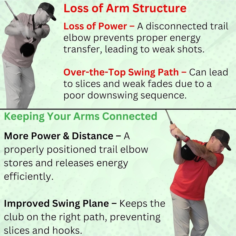 Inflatable Golf Swing Trainer Ball - Improve Arm Connection & Posture
