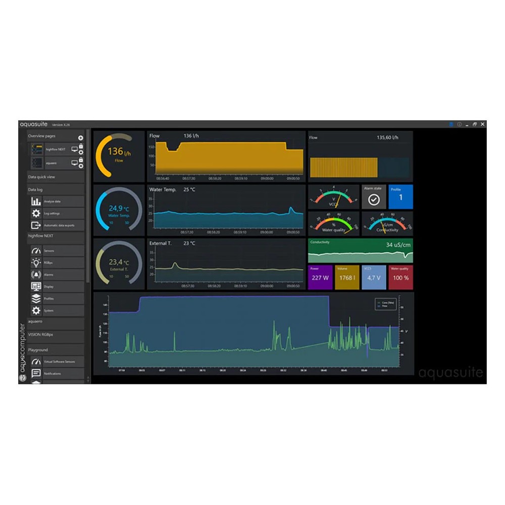 Aquacomputer Flow Sensor High Flow NEXT, G1/4