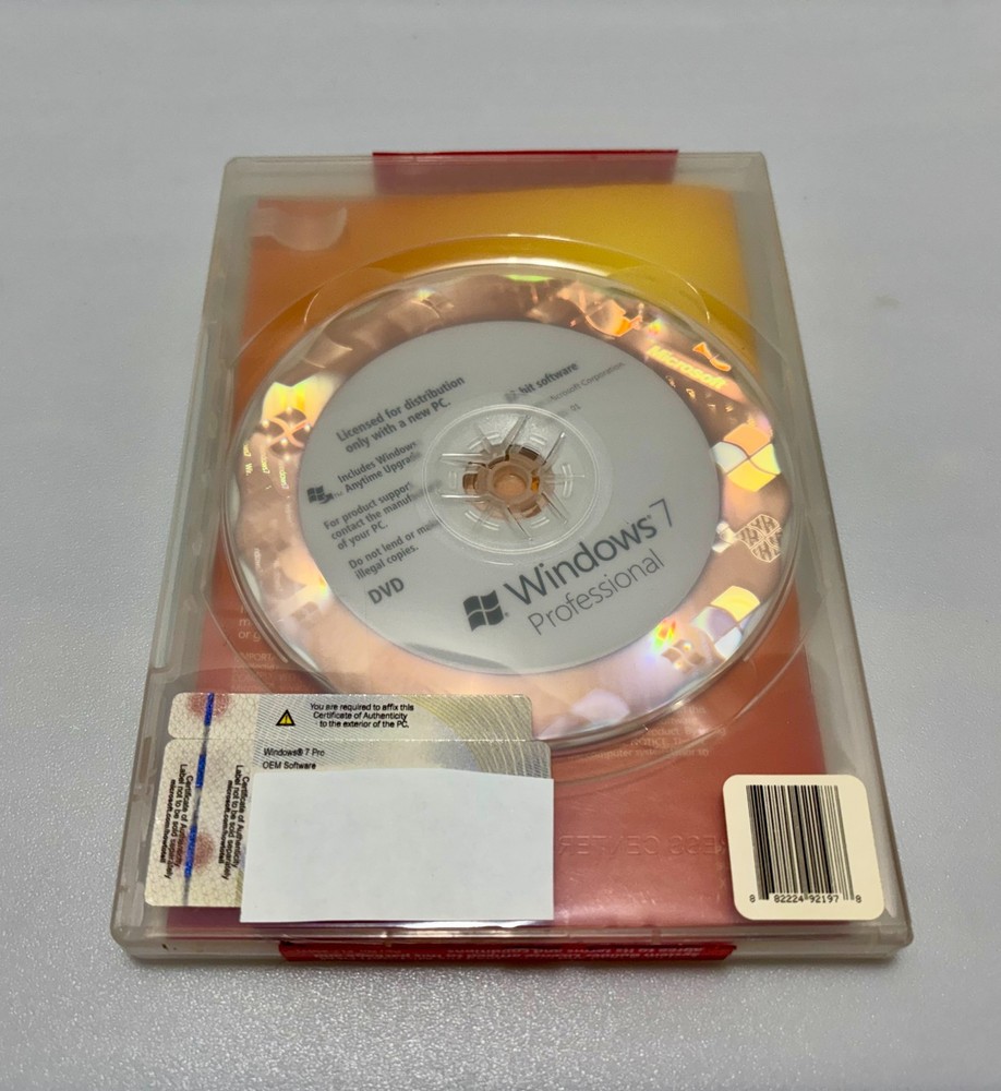 Microsoft Windows 7 Professional 32 bit Full English DVD