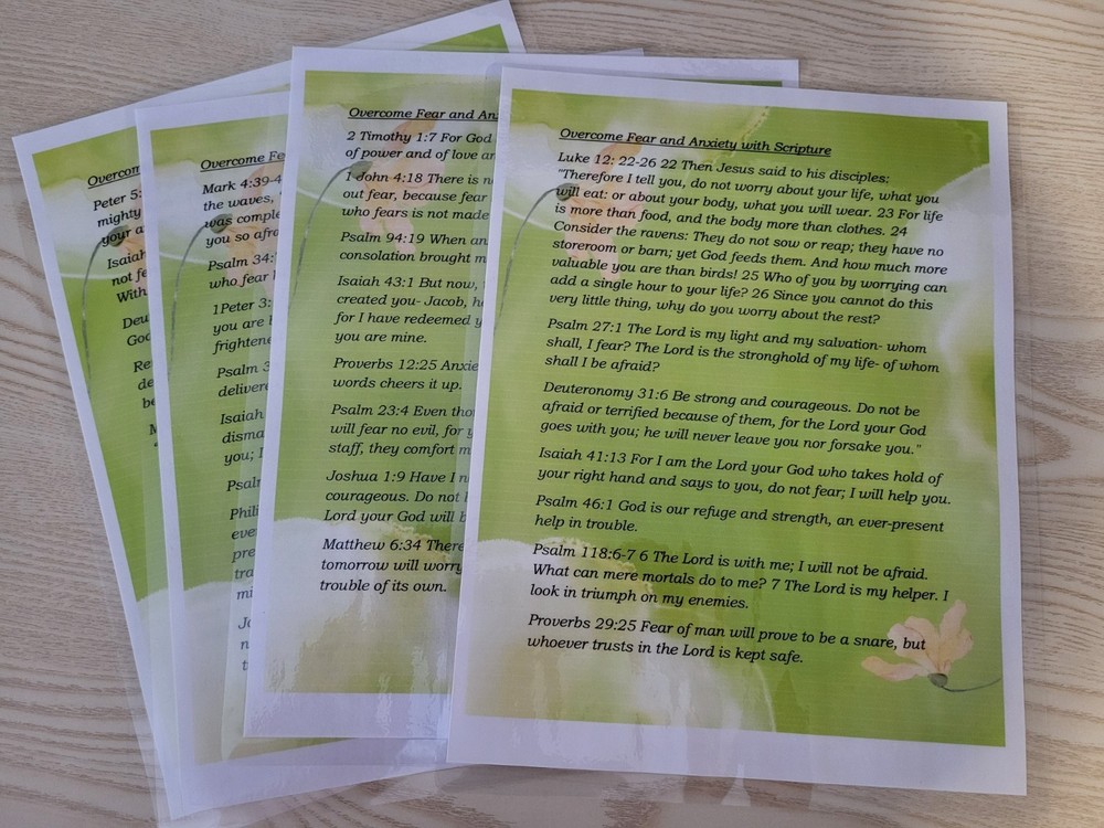 Scriptures To Combat Fear And Anxiety