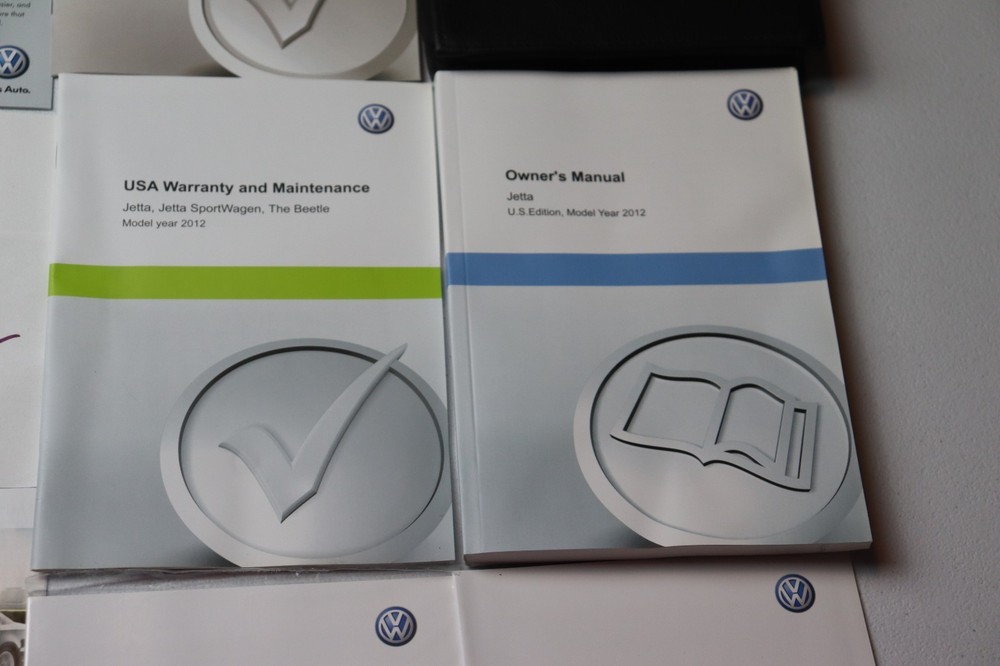 2012 Volkswagen Jetta Owners Manual OEM Complete Set