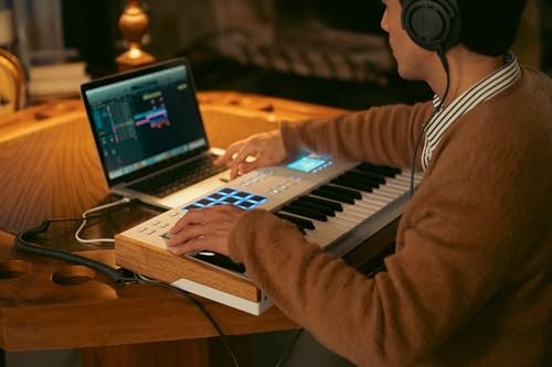 Arturia KeyLab 61 mk3 Professional MIDI Controller and Software (White)
