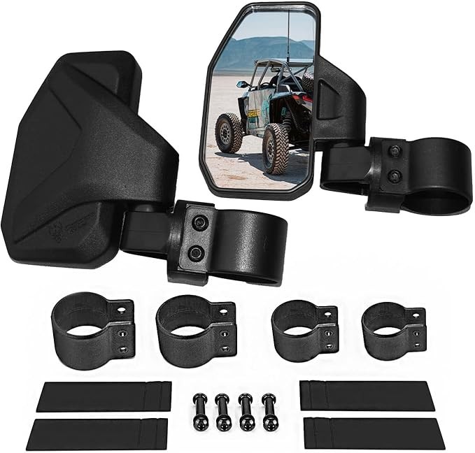 Chupacabra Offroad UTV Side Mirror Kit (2 Pack) Fits 1.6"- 2" Round Roll Cage