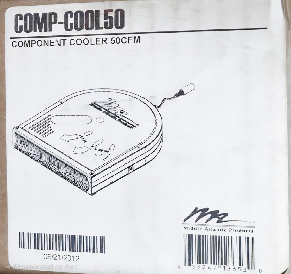 Middle Atlantic COMP-COOL50 Component Cooler, 50 CFM