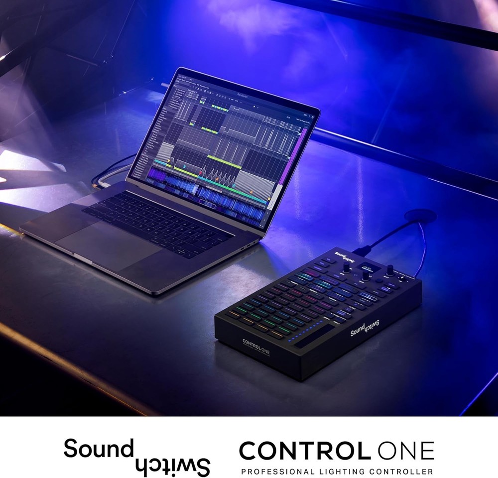 Customizable DMX DJ Lighting Controller with Live Audio Sync & Tactile Control