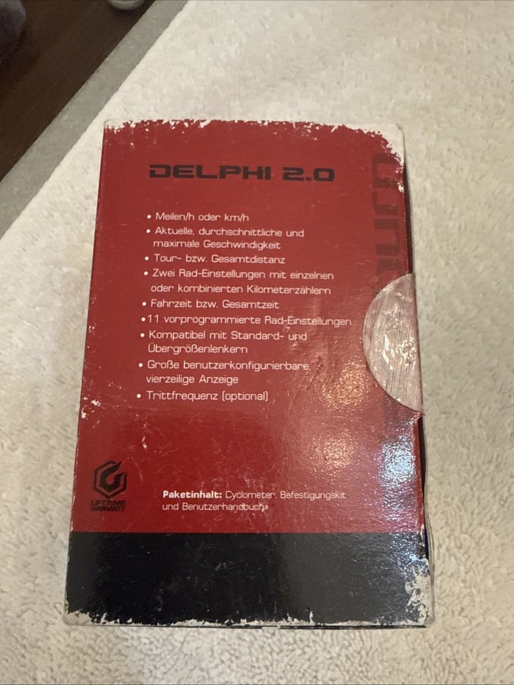 Blackburn Delphi 2.0 Wired Cyclometer, new