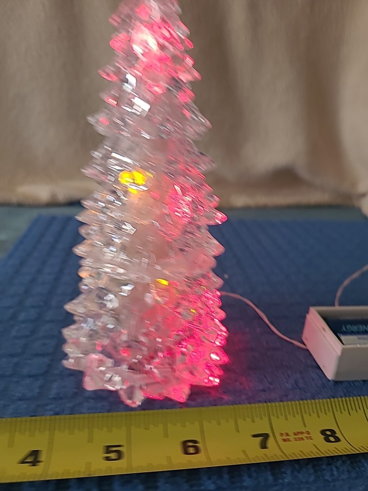 LIGHTED PLASTIC CHRISTMAS TREE ( BIN C)