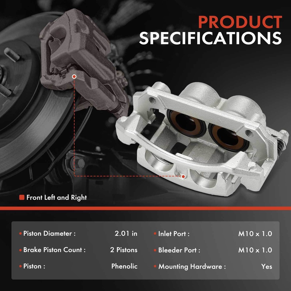 2xDisc Brakes Caliper with Bracket for Dodge Dakota 2003 2004 Front Left & Right