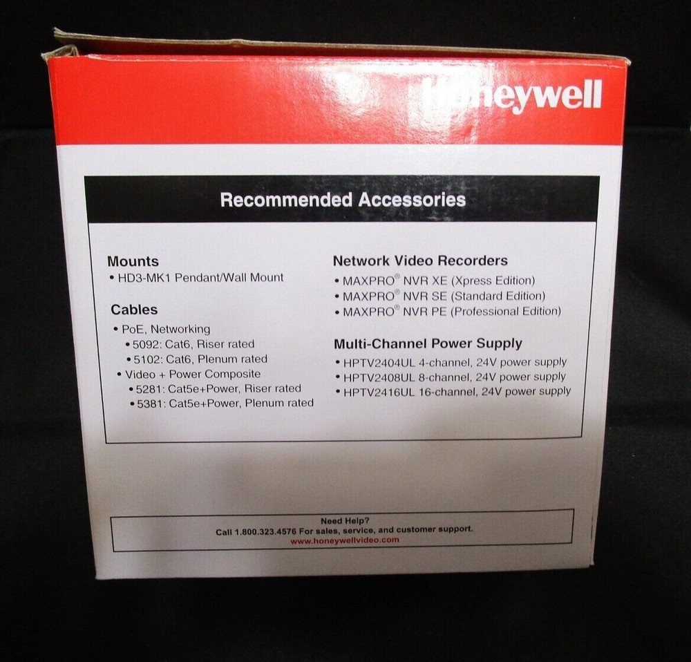 Honeywell H3D1F2 equIP Series High Resolution Camera