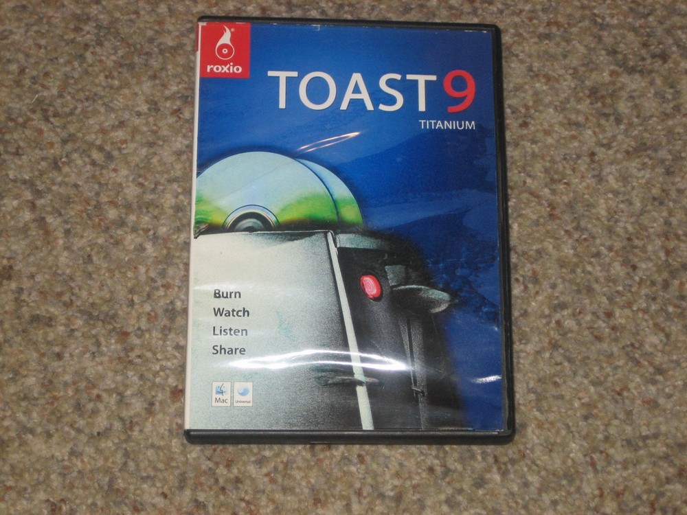 Roxio Toast 9 TITANIUM Software For for Mac - Pre-Owned