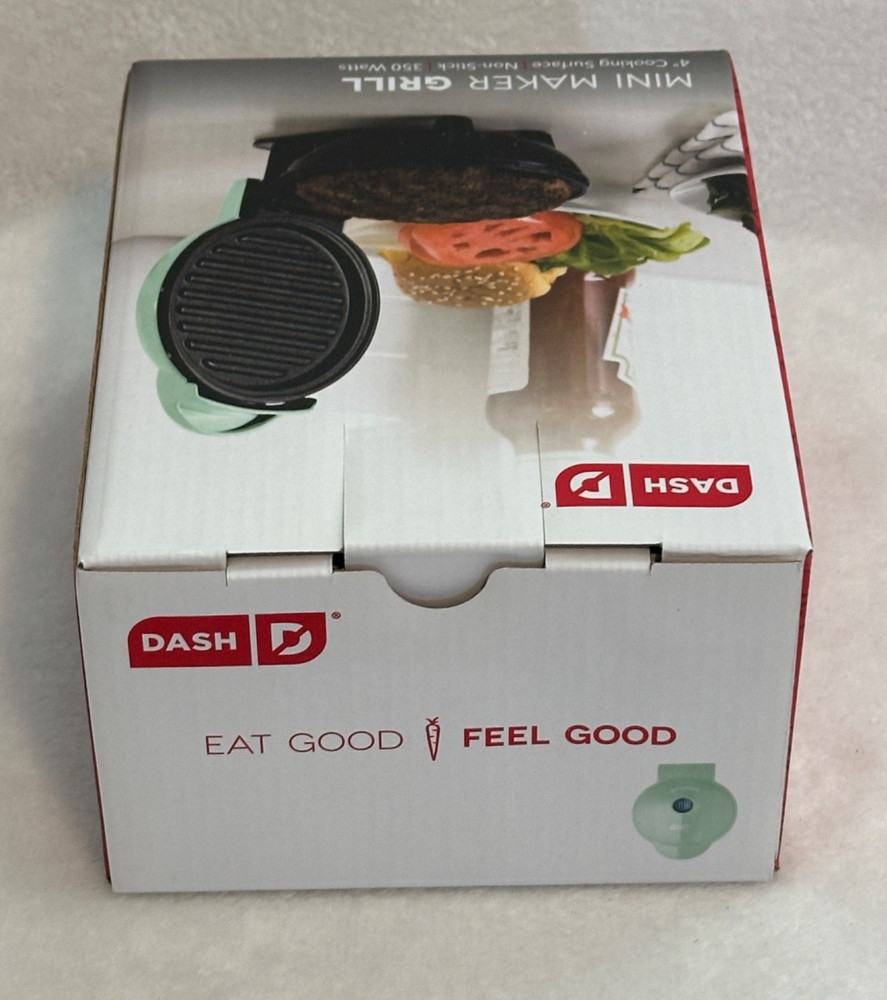 Dash Mini Maker Portable Grill Machine 4” Non Stick - New!