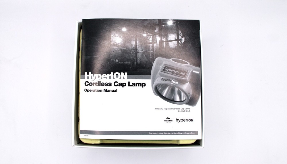 Cordless Rechargeable Mining Cap Lamp with LED bulb - MineARC Systems HyperION