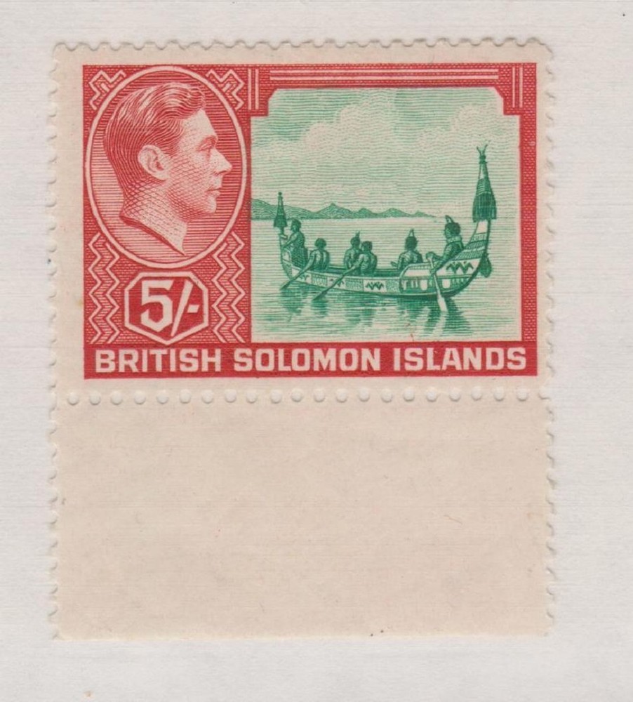 SOLOMON ISLANDS 78 Geo VI 5sh mint