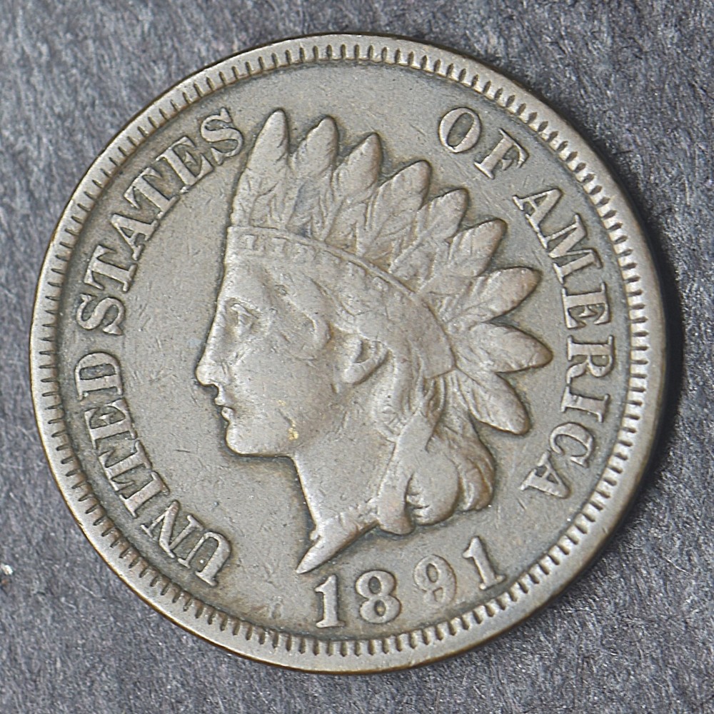 1891 Indian Head Cent 1C- COINGIANTS -