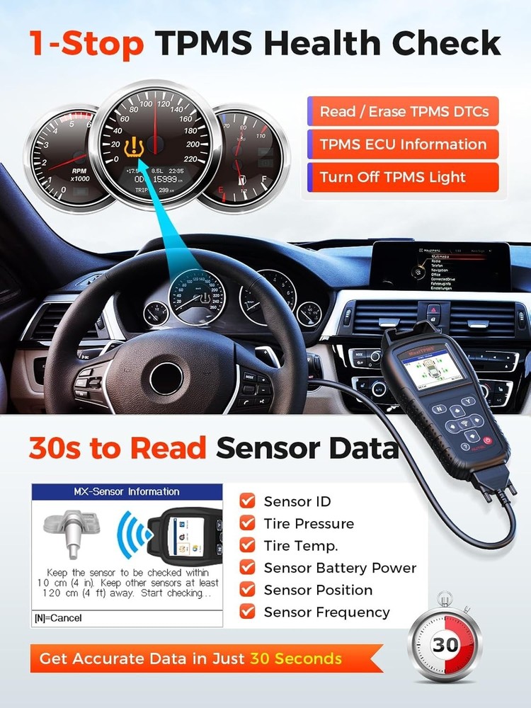 TPMS Relearn Tool Supporting Multiple Functions for Efficient Tire Management