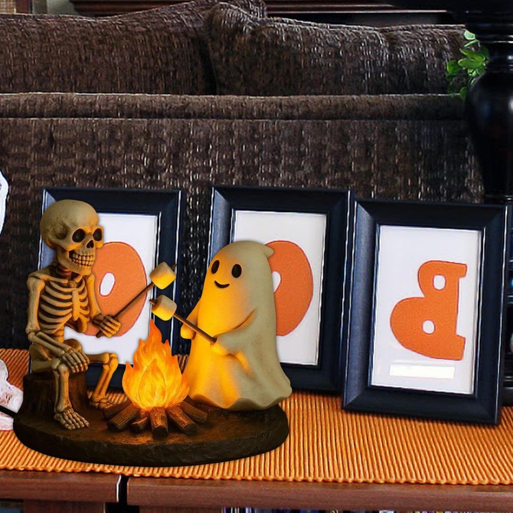 Halloween Ghost Campfire Flashing Night Light, Ghost Campfire Flickering Flame