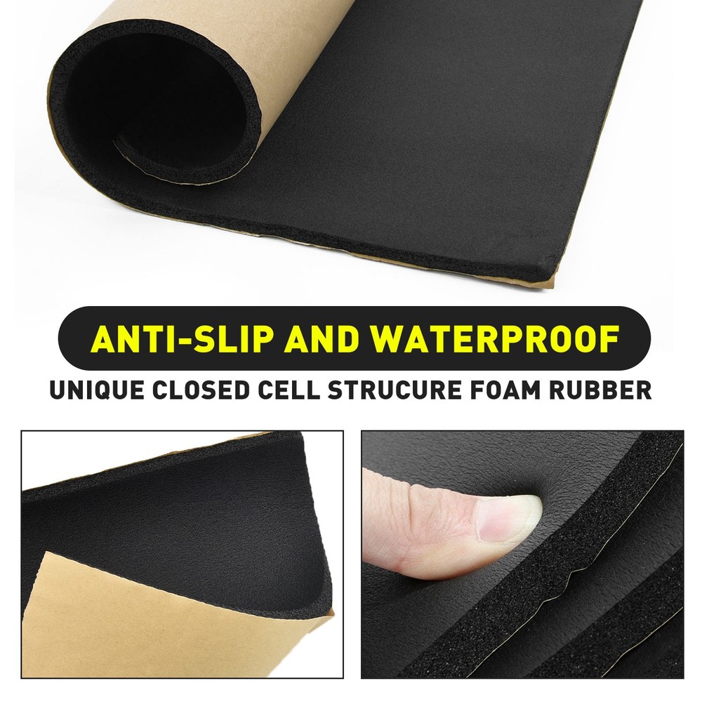Suitable For Noise Reduction In Industral Sponge Rubber Sheet 12"×59" 2Rolls