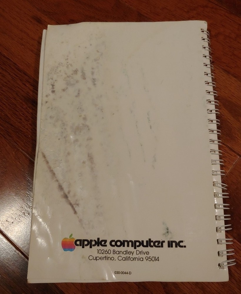 The Applesoft Tutorial Original Manual Apple Computer - 1981