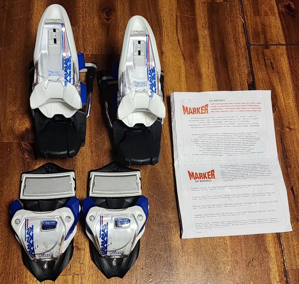 MARKER K2 Blue Ski Bindings ~ READ DESCRIPTION FOR COMPATIBILITY ~ NWOB