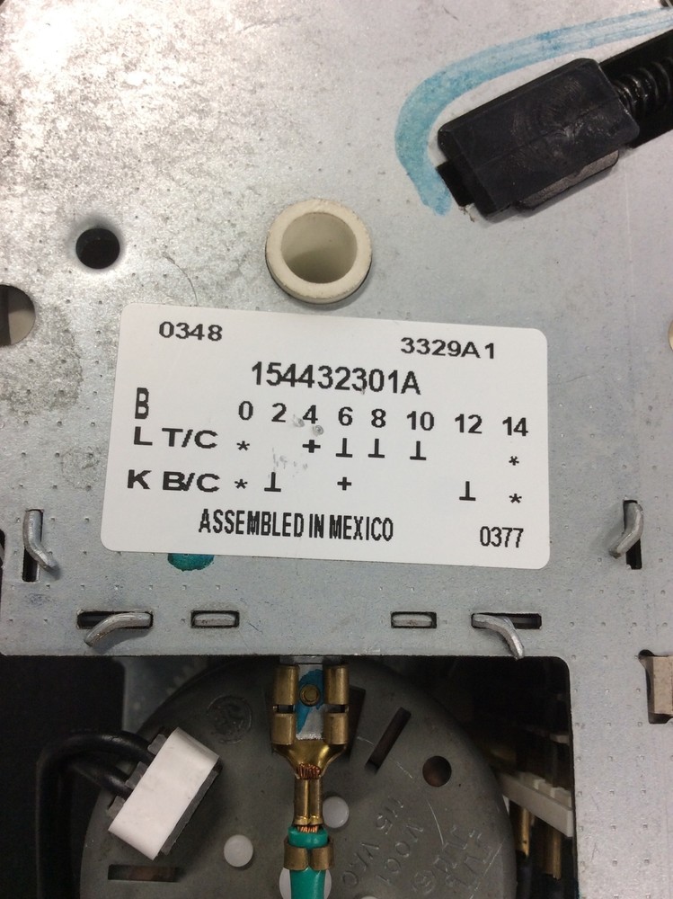 Kenmore Dishwasher Timer Part# 154432301a