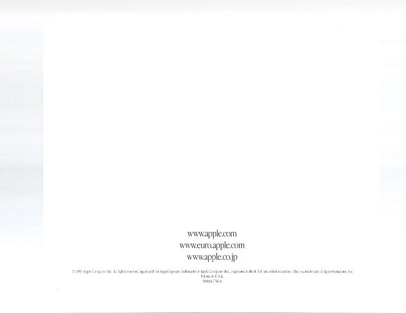 Vtg 90s Apple Computer Welcome Imac Instructions Fold Out Brochure User Guide