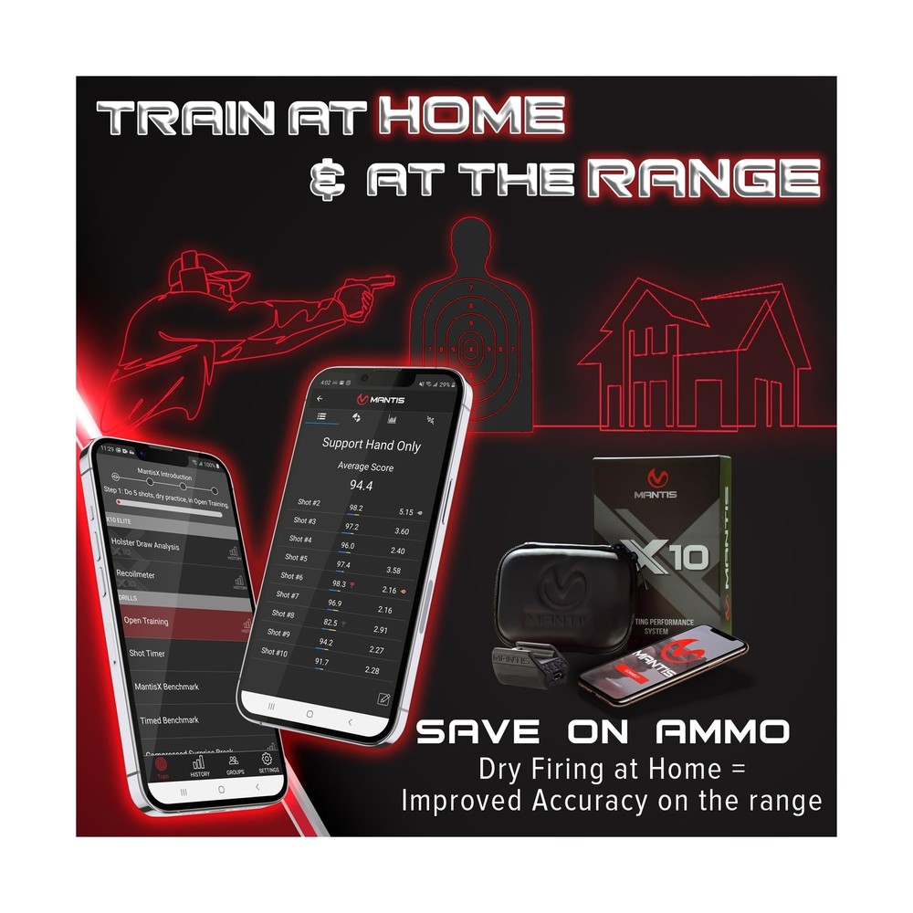 Mantis X10 Elite Shooting Performance System |Dry Fire Training System | Work...