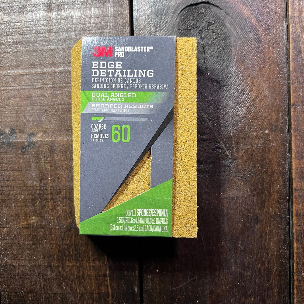 3M 60 Grit Edge Detailing Sanding Sponge