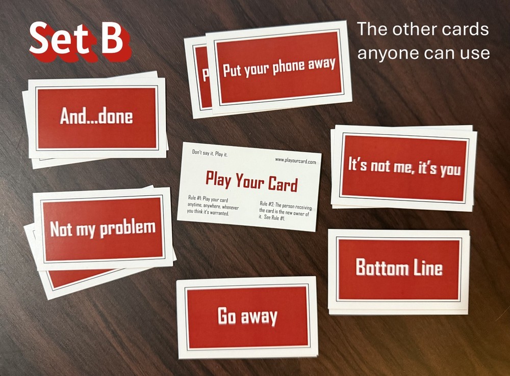 Conversation Starter Cards.
