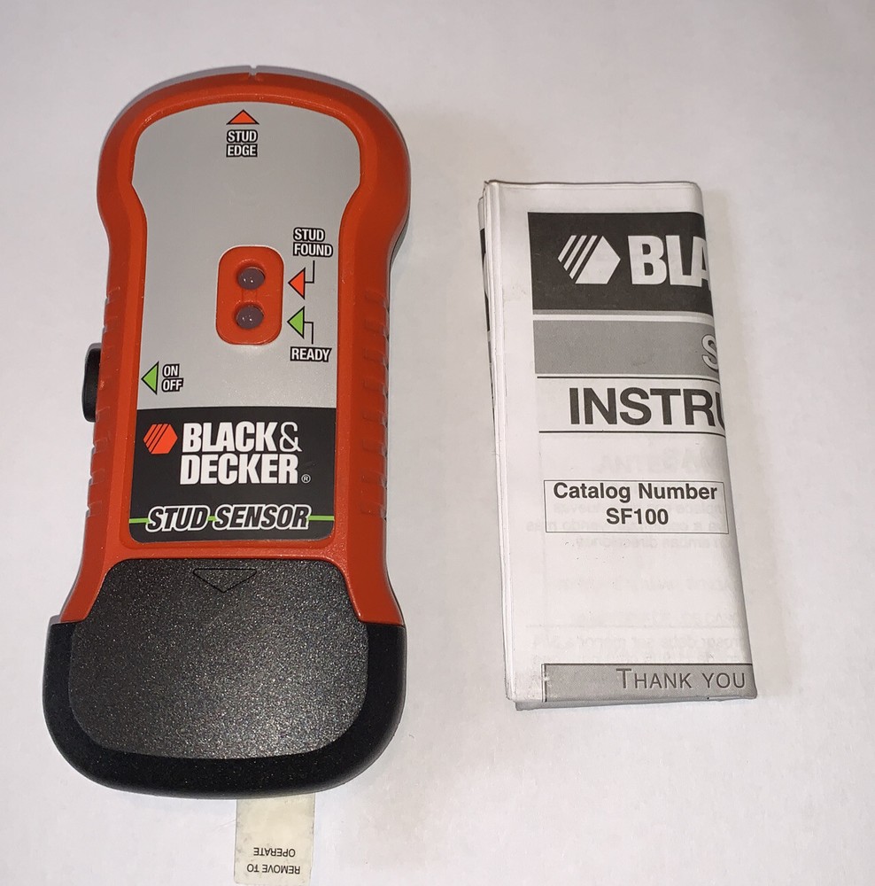 Black and Decker SF100 Stud & Metal Sensor Finder LED Indicators