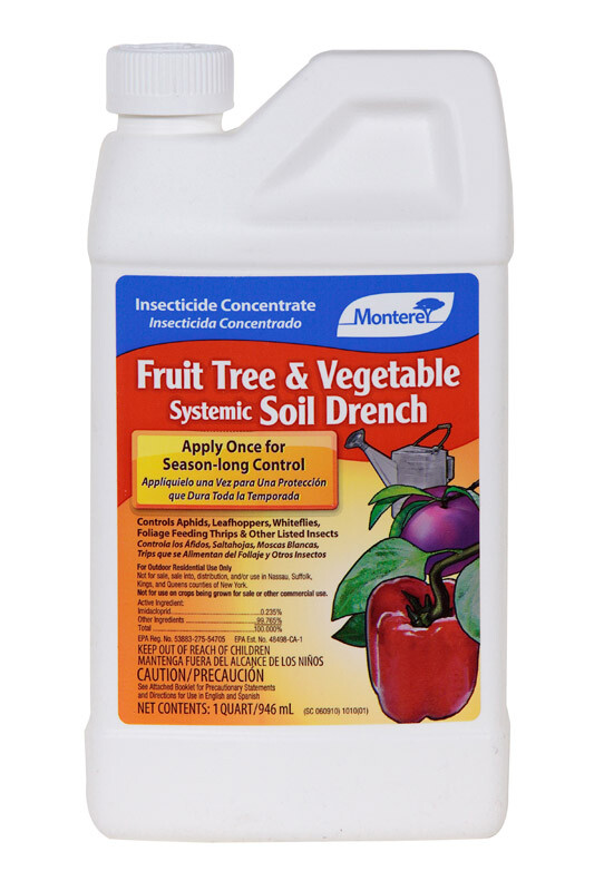 Insect Killer Fruit Tree & Vegetable Soil Drench Liquid Concentrate 32 oz
