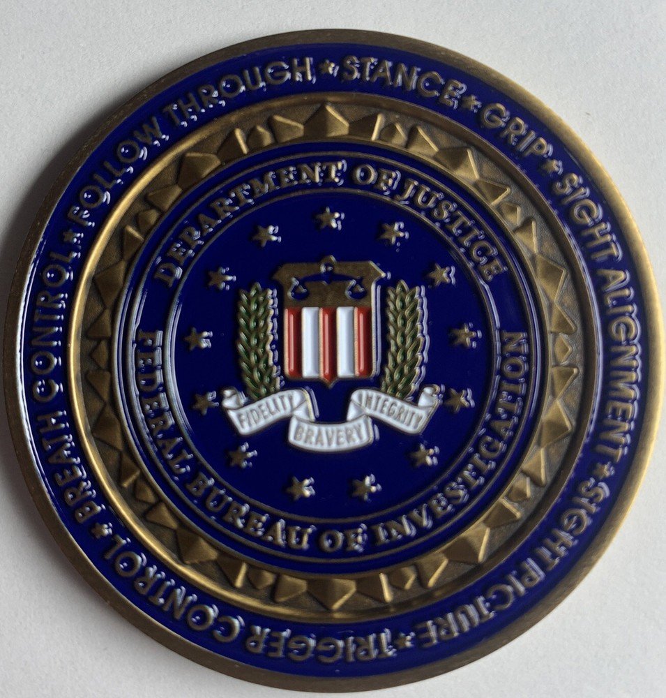 FBI Firearms Instructor Challenge Coin