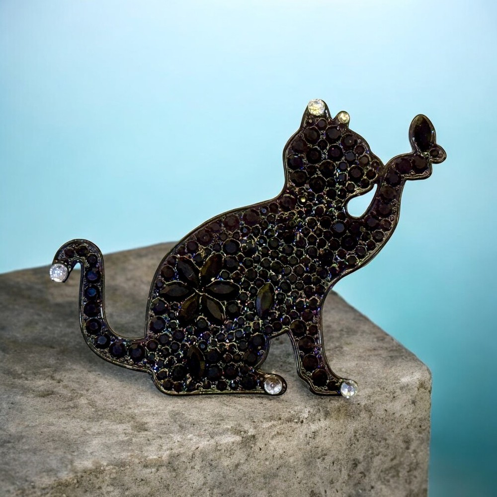Handmade Crystal Cat Mold For Resin