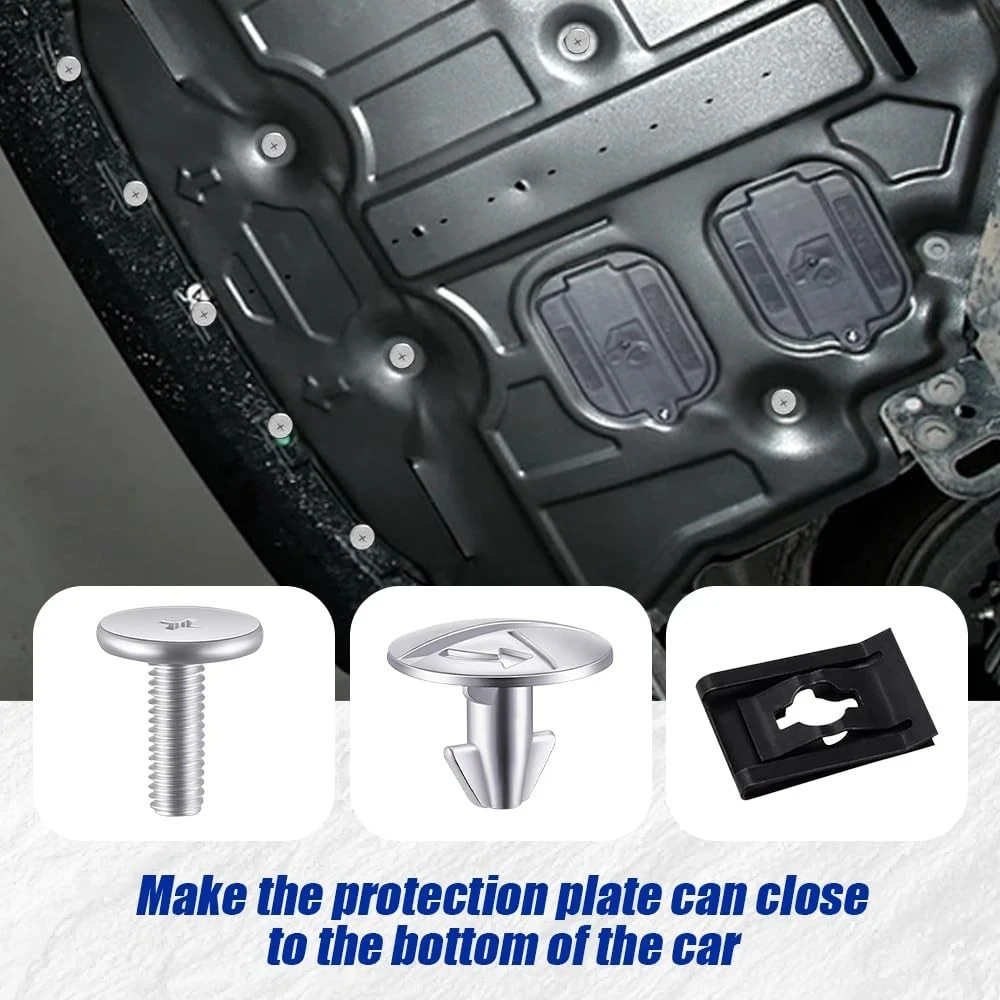 14PCS Engine Lower Cover Pin Screws, Engine Splash Shield Hardware Screw and ...