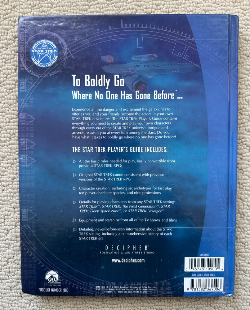 Star Trek Roleplaying Game - Player's Guide - Decipher