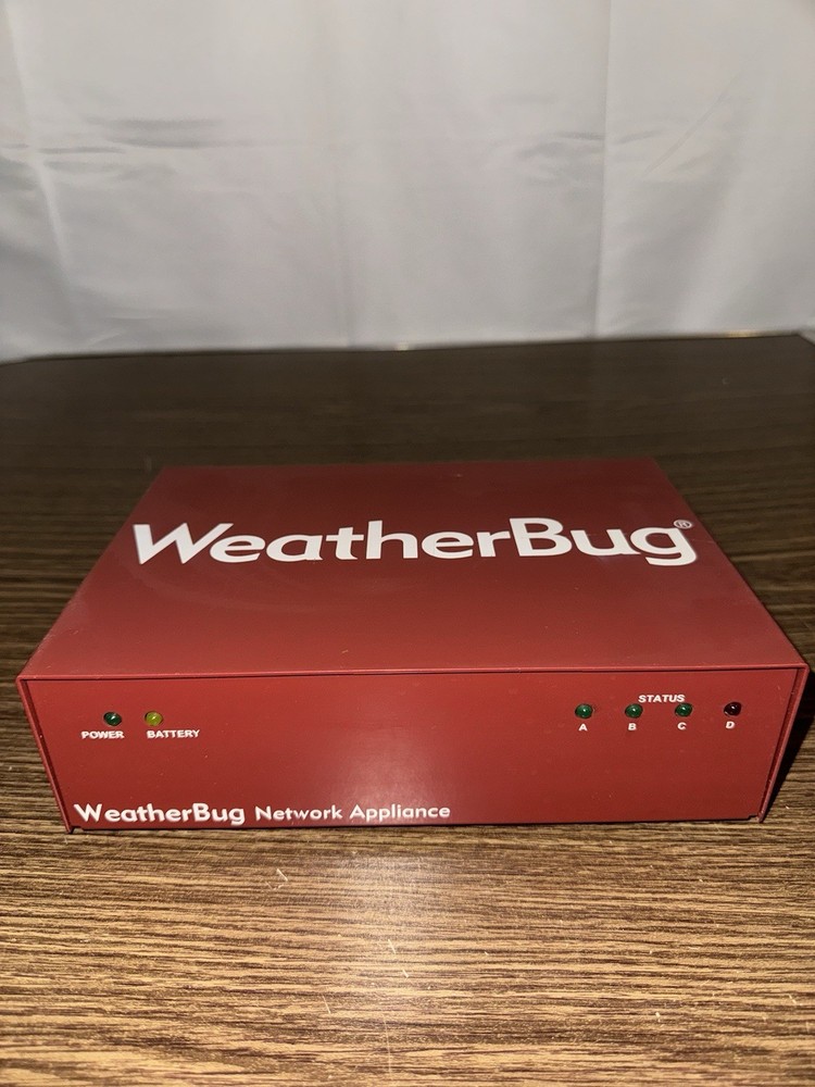 WeatherBug Tracking Station Red Box Weather Data Logger Internet Transmitter