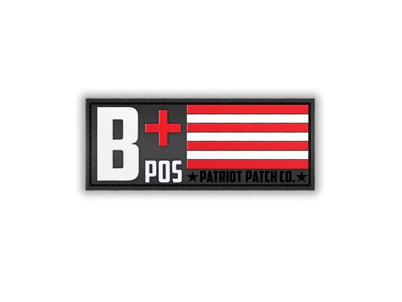 Patriot Patch Co. - Blood Type - Patches