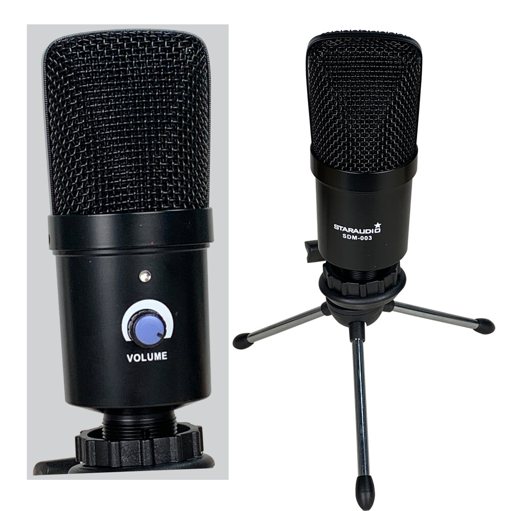 USB Cardioid PC Microphone Condenser Mic Kit Complete Set Studio Recording Mic