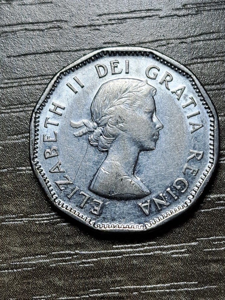 1954 CANADA 5 CENT NICKEL